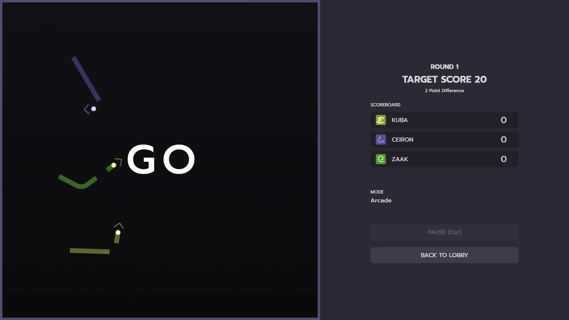 A round starting - GO